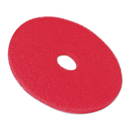 3M Low-Speed Buffer Floor Pads 5100, 20in Diameter, Red, PK5 5100